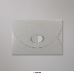 Envelope prateado com fecho borboleta 114x162 mm (C6)