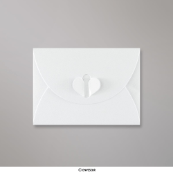 82x113 mm (C7) Busta con Chiusura a Farfalla Bianca