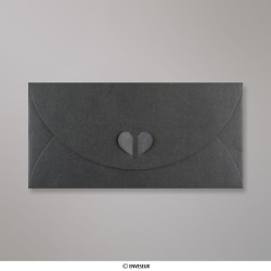 Enveloppe papillon gris ardoise 110x220 mm (DL)