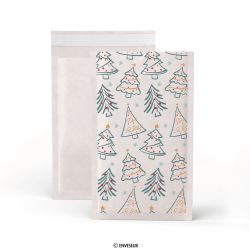 White padded bag 'Christmas Tree' 165x100 mm