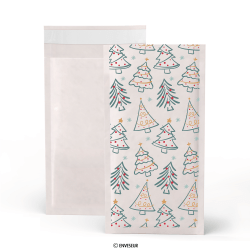 White padded bag 'Christmas Tree' 215x120 mm