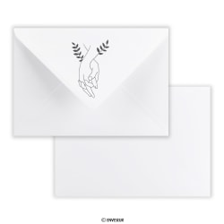 Enveloppe de mariage blanche ”Union” 162x229 mm (C5)