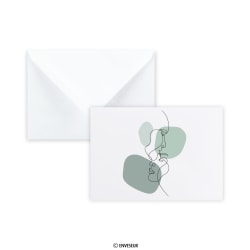 Valkoinen kirjekuori hääkutsuille ”Rakkaus” 114x162 mm (C6)