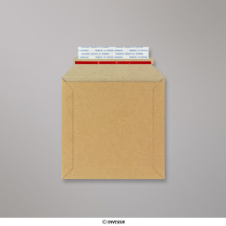 Envelope manila de papelão reciclado 150x150 mm