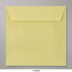 Envelope verde limão texturizado brilhante 155x155 mm