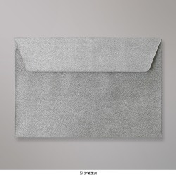 114x162 mm (C6) Silver Textured Envelope