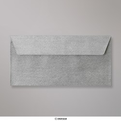 110x220 mm (DL) Silver Textured Envelope