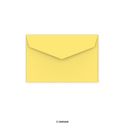 Envelope amarelo com aba de pico autoadesiva 62x94 mm