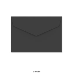 114x162 mm (C6) Black V-flap Peel & Seal Envelope