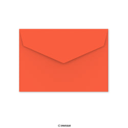 Envelope vermelho com aba de pico autoadesiva 114x162 mm (C6)