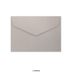 114x162 mm (C6) Silver V-flap Peel & Seal Envelope