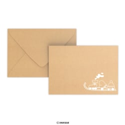 Christmas envelope recycled kraft 114x162 mm (C6)