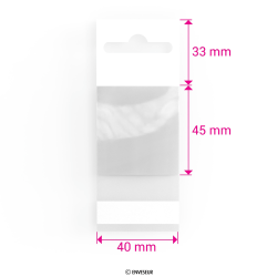 Sacs en cellophane avec en-tête (PPO)