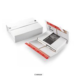 Caja para libros blanca 250x190x75 mm