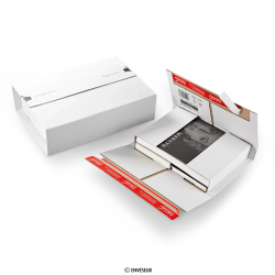 Caja para libros blanca 305x230x92 mm