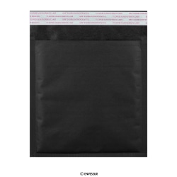 Čierna kraftová bublinková obálka 165x165 mm