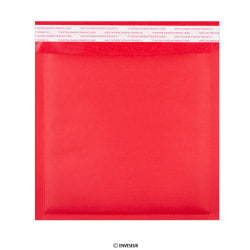 Bolsa acolchada roja de papel kraft 165x165 mm