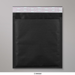 Bolsa acolchada negra de papel kraft de 230x230 mm