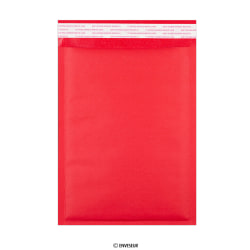 Bolsa acolchada roja de papel kraft 250x180 mm