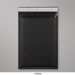 Bolsa acolchada negra de papel kraft de 324x230 mm (C4)