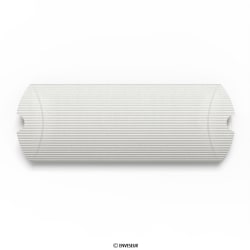 220x110+30 mm (DL) Zilverkleurige gondeldoosjes van golfkarton