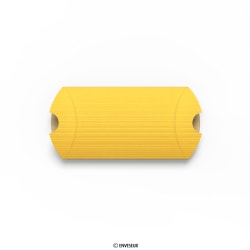 Caixa de travesseiro dourada com nervuras 113x81+30 mm (C7)