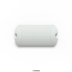 113x81+30 mm (C7) Silver Corrugated Pillow Box