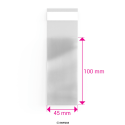 100x45 mm Genomskinlig cello-påse