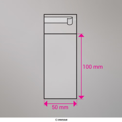 Bolsa celofane 100x50 mm