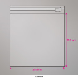 Sac cellophane transparent 220x215 mm