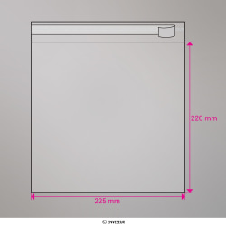 Sac cellophane transparent 220x225 mm