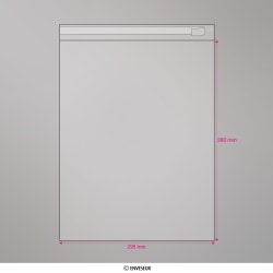 Sac cellophane transparent 380x295 mm