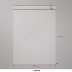 Sac cellophane transparent 390x305 mm