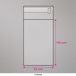 Kirkas sellofaanipussi 100x65 mm