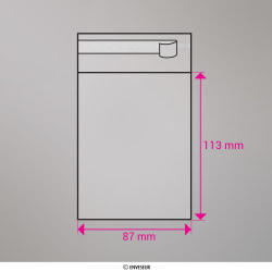 Sac cellophane transparent 113x87 mm