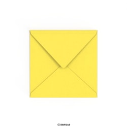 Zonnebloem gele envelop 155x155 mm