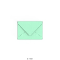 Jade groene envelop 82x113 mm (C7)