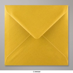 155x155 mm Złota koperta metaliczna