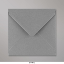 140x140 mm Dark Grey Gummed Envelope