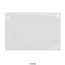 114x162 mm (C6) Busta porta-documenti trasparente con chiusura a zip - neutra