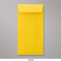 Enveloppe format poche jaune foncée 220x110 mm (DL)