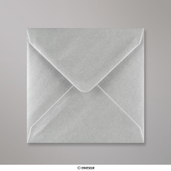 130x130 mm Metallic Silver Envelope