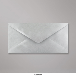 110x220 mm (DL) Koperta srebrna metaliczna