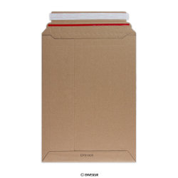 Pochette en carton manille cannelure F 340x250 mm