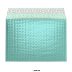 Iceblue metallic gloss foil bubble bag 235x325 mm