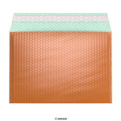 Envelopes almofadados laranja metálico brilhante 235x325 mm