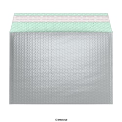 Stříbrná metalická lesklá bublinková obálka 235x325 mm