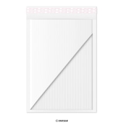 Sobre ecolchado blanco con estructura corrugada de 340x240 mm