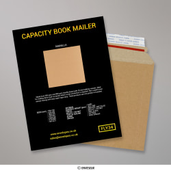 Kapacitné obálky na knihy - vzorková karta