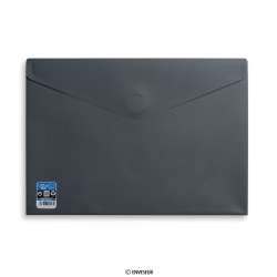 Envelope V-LOCK A4+ 240x335 mm Grey Vital Colors Velcro closure